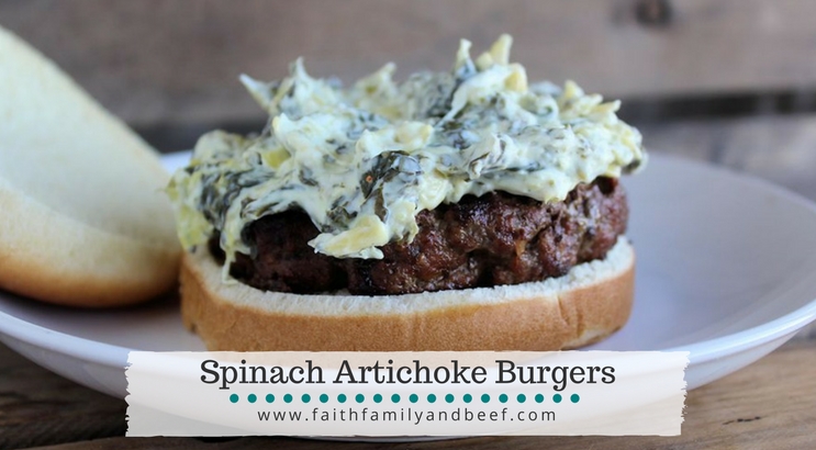 Spinach Artichoke Burgers