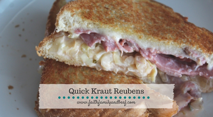 Quick Kraut Reubens - Perfect for celebrating St. Patrick's Day or any old random day!