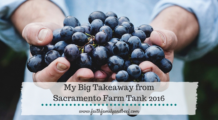 My Big Takeaway from Sacramento Farm Tank 2016