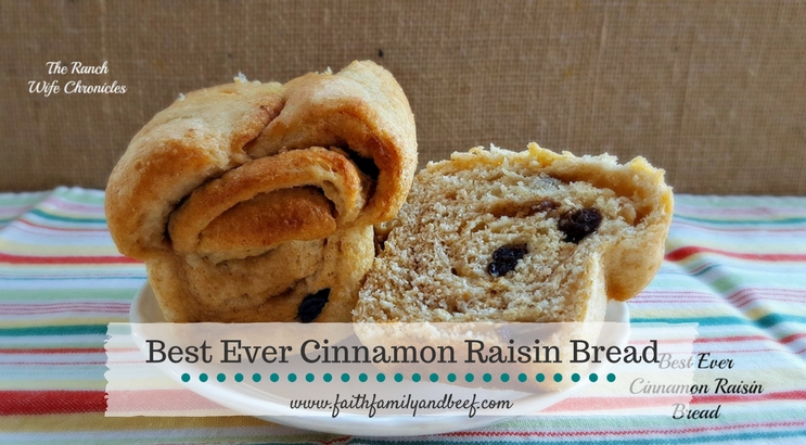 Best Ever Cinnamon Raisin Bread