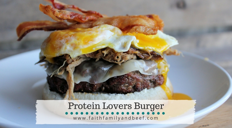 Protein Lovers Burger - protein packed may be an understatement for this burger!