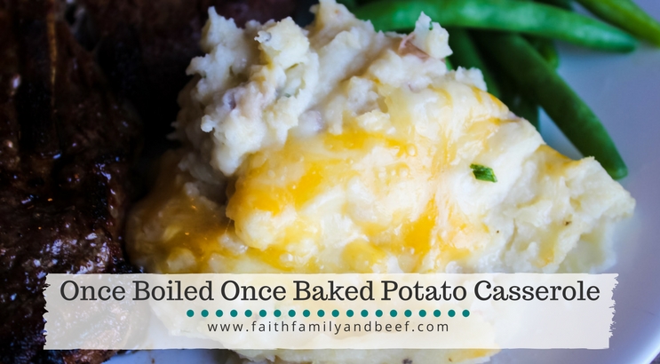Once Boiled Once Baked Potato Casserole