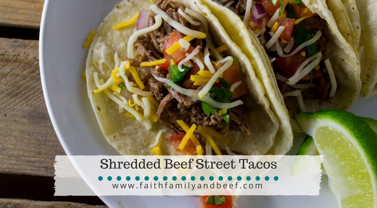Shredded Beef Street Tacos - a not authentic, but still delicious taco that you can make in your slow cooker or pressure cooker.