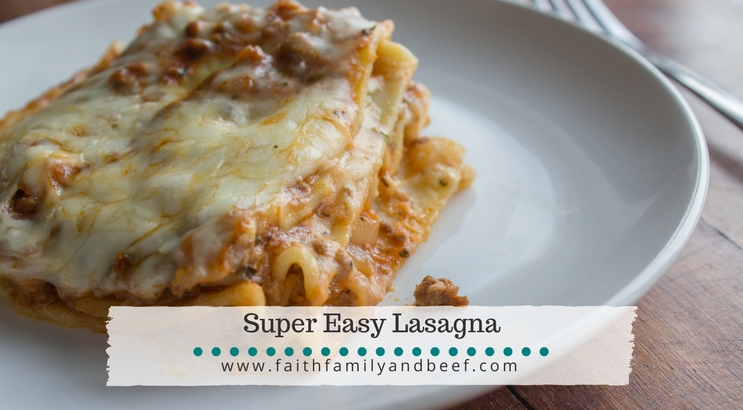 Super Easy Lasagna