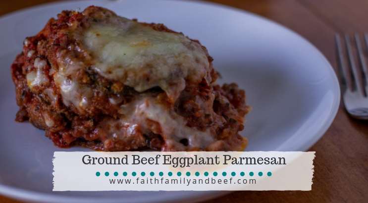 Ground Beef Eggplant Parmesan