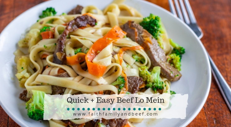 Quick + Easy Beef Lo Mein