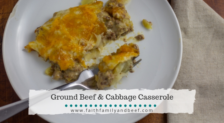 Ground Beef & Cabbage Casserole