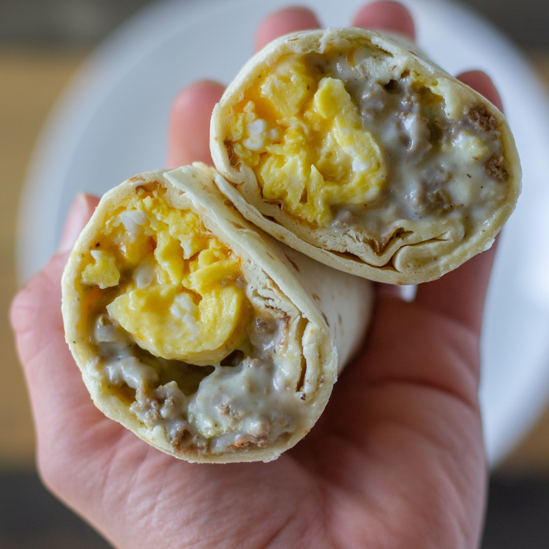 Sausage Gravy Breakfast Burrito Recipe Faith Family Beef