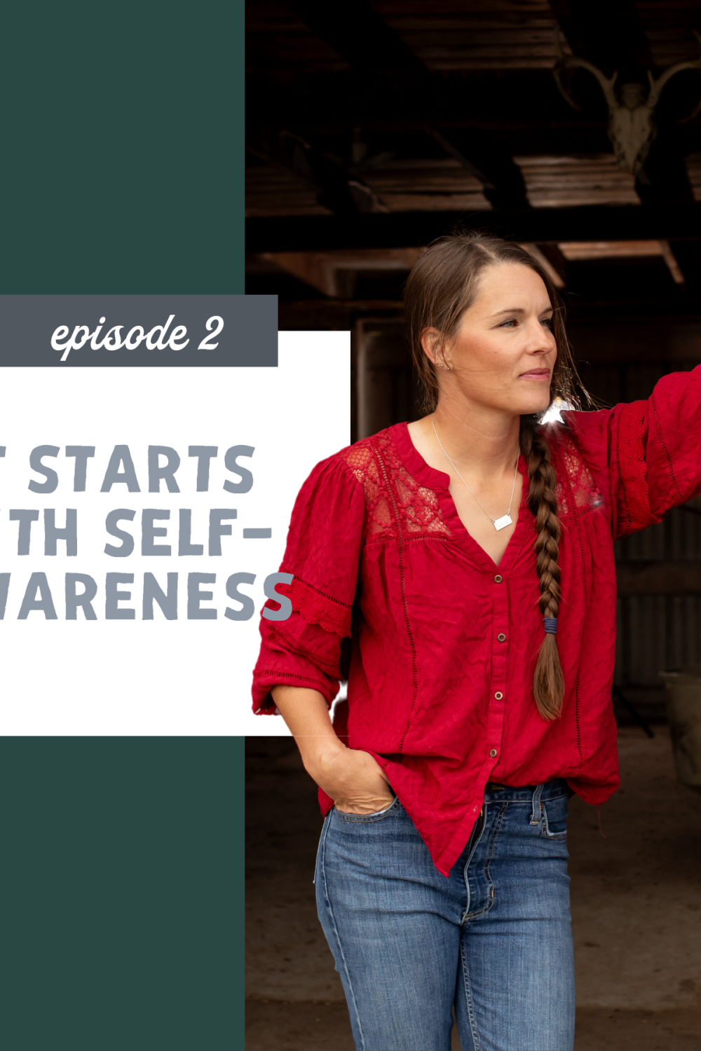 thumbnail graphic for episode 2 it starts with self awareness
