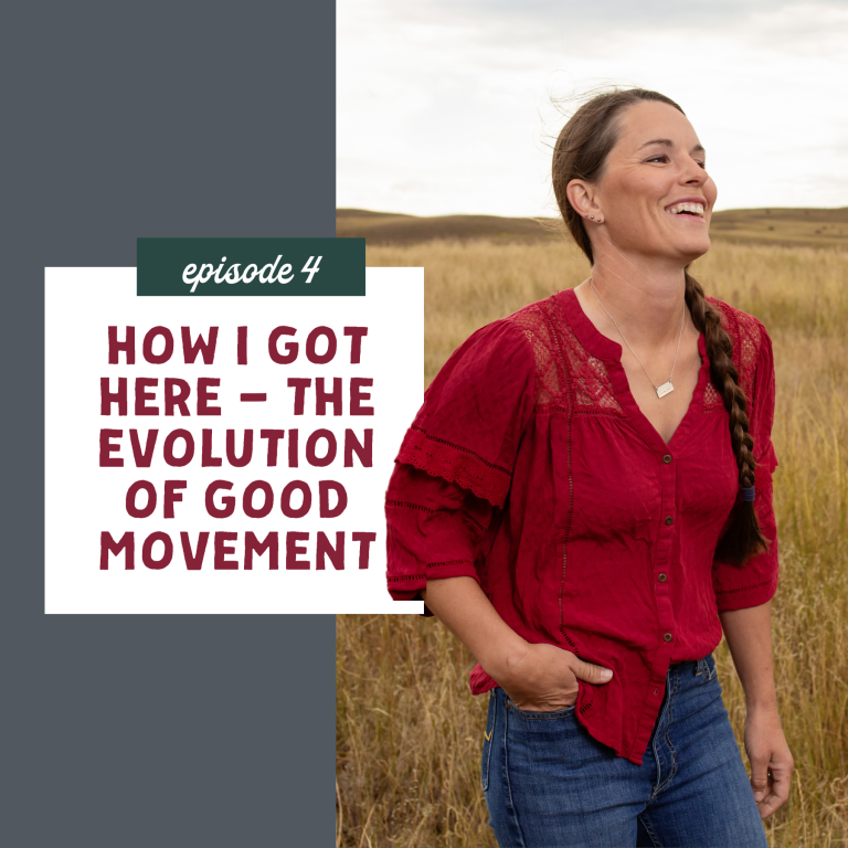 thumbnail graphic for episode 4 how I got here - the evolution of good movement
