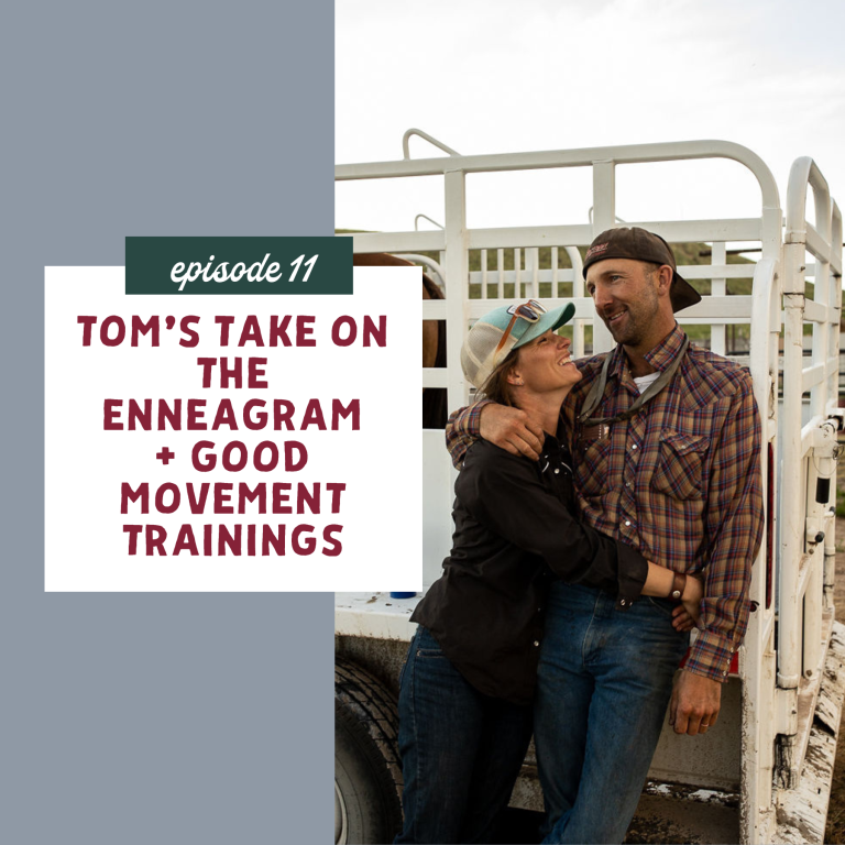 thumbnail graphic for episode 11 tom's take on the enneagram + good movement trainings